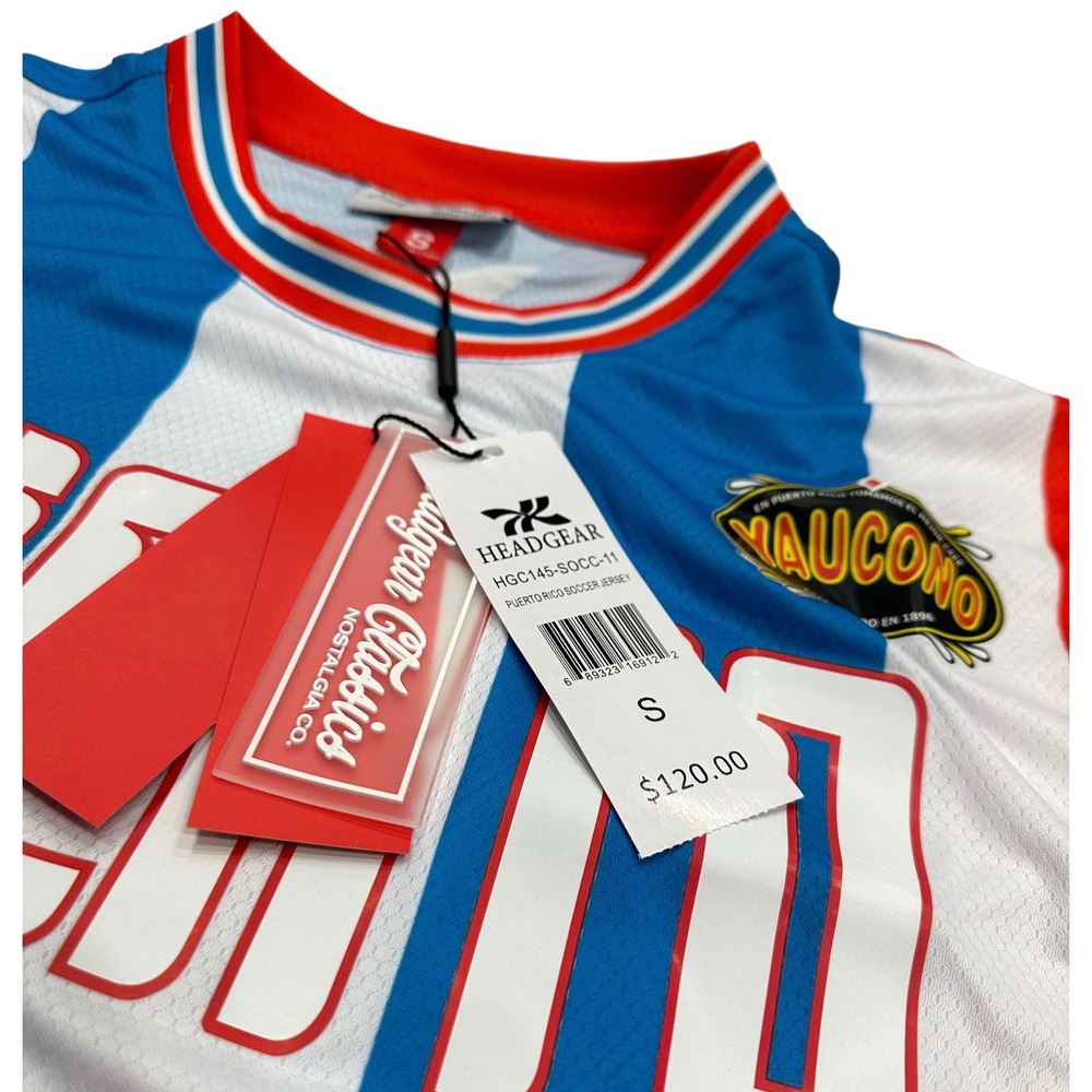 Puerto Rico International Team Headgear Classics 1990 World Cup Soccer Jersey - Picture 5 of 5